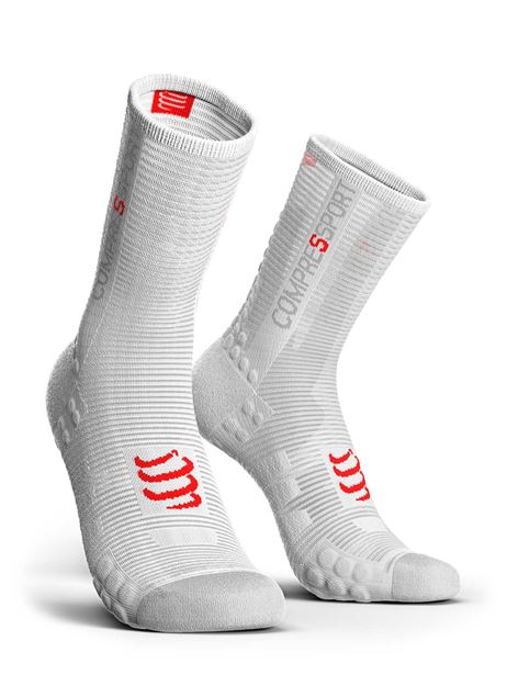 Picture of COMPRESSPORT - PRO RACING BIKE SOCK V3.0 WHITE